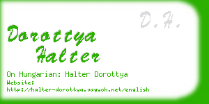 dorottya halter business card